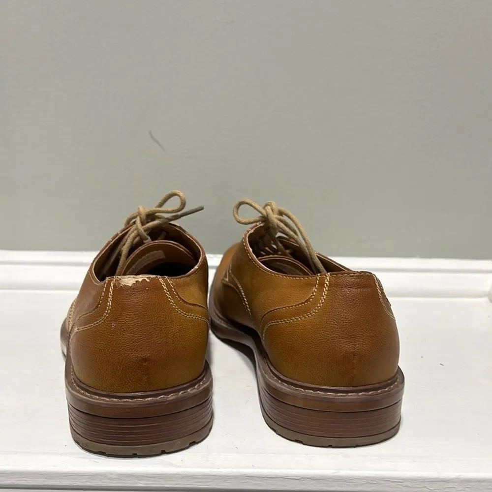 Men's Perry Ellis Tan Leather “Sterling” Business Casual Loafer-size 12